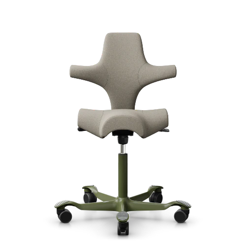 HÅG Capisco 8106 - CPT5103 Beige / Moss Grey / 200 mm / Universalrollen (Ausstellungsmodell)