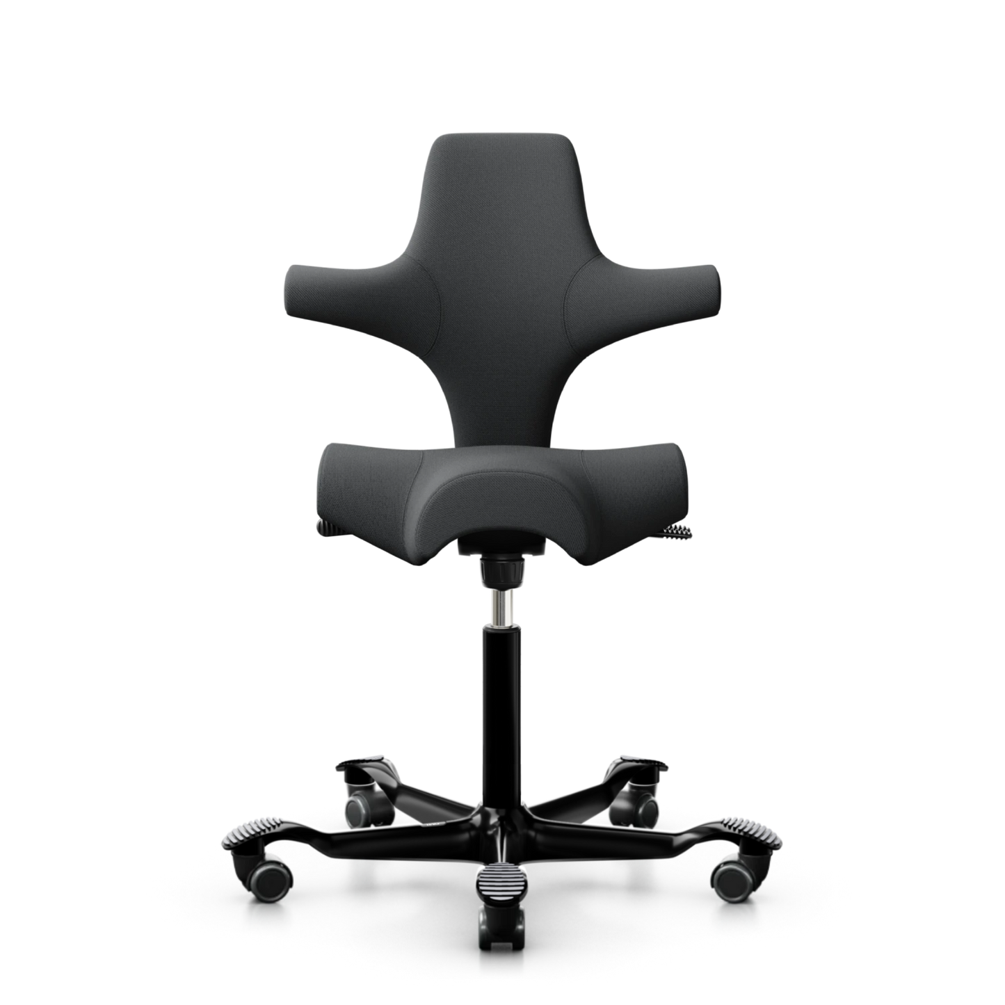 HÅG Capisco 8106 - SC60134 Dark Grey / Black / 200 mm / Wheels for Hard Floors (Showroom Model)