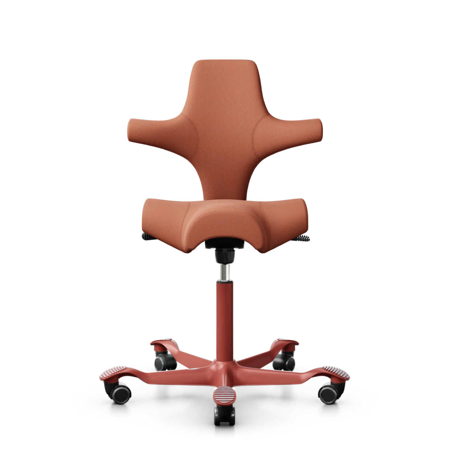 HÅG Capisco 8106 - CPT4301-Coral / Blush Rose / 200 mm / Wheels for hard floors (Showroom model)