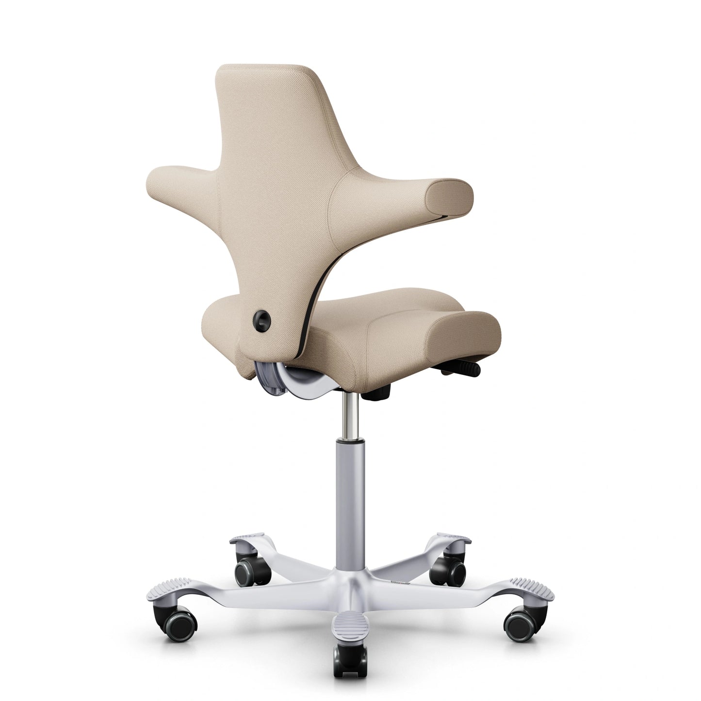 HAG Capisco 8106 - SC61188 Beige claro / Plata / 200 mm / Ruedas universales