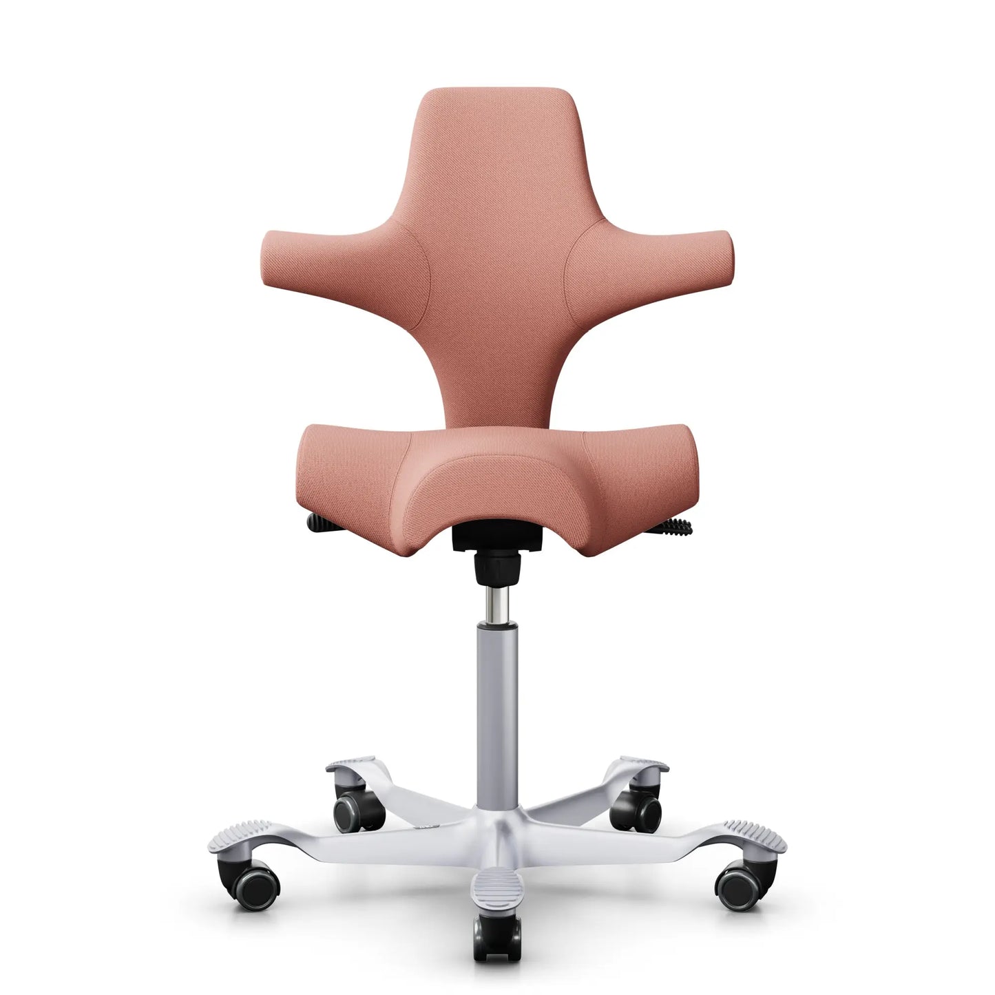 HÅG Capisco 8106 - SC64213 Light Blush / Argento / 200 mm / Ruote universali