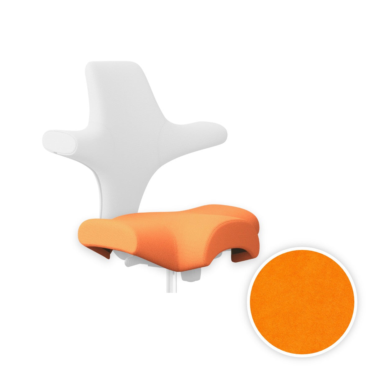 HÅG Capisco seat cover in Comfort+ Orange CMF63001