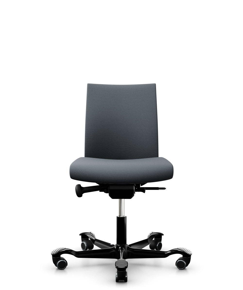 HÅG Creed 6002 low-back office chair in grey Select fabric with black five-star base