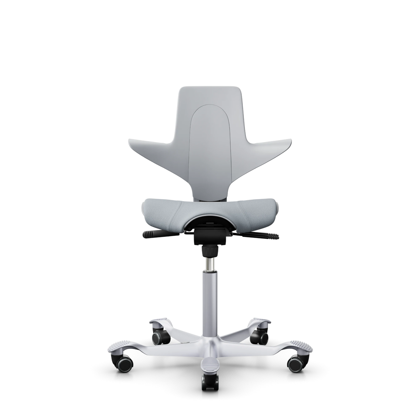 HÅG Capisco Puls 8020 - Light Grey / SC60139 / Silver / 200 mm / Wheels for hard floor (Showroom model)