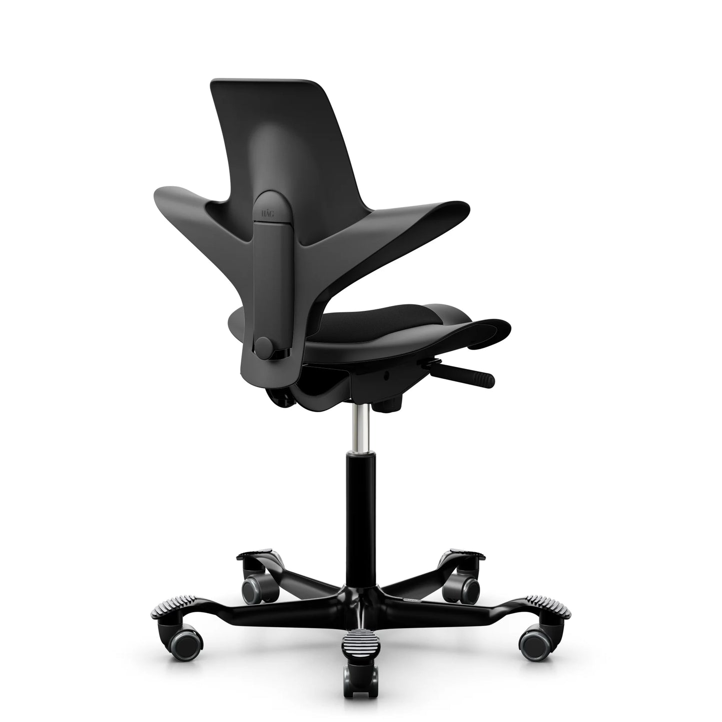 HÅG Capisco Puls 8020 - EXR009 Negro / Negro / 200 mm / Ruedas para suelos duros