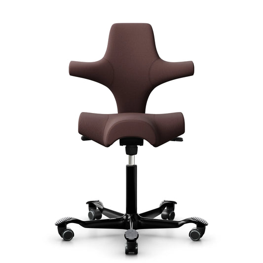 HÅG Capisco 8106 - SC61186 Chestnut / Black / 200 mm / Wheels for hard floor