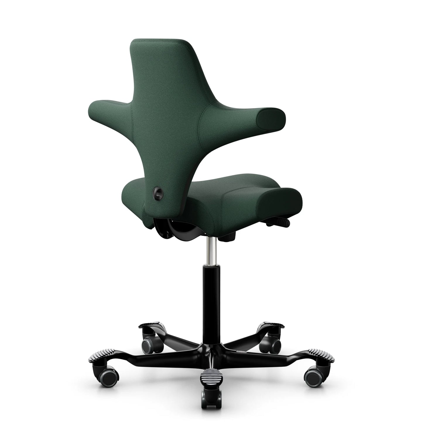 HÅG Capisco 8106 - SC68209 Dark Green / Black / 200 mm / Wheels for hard floor