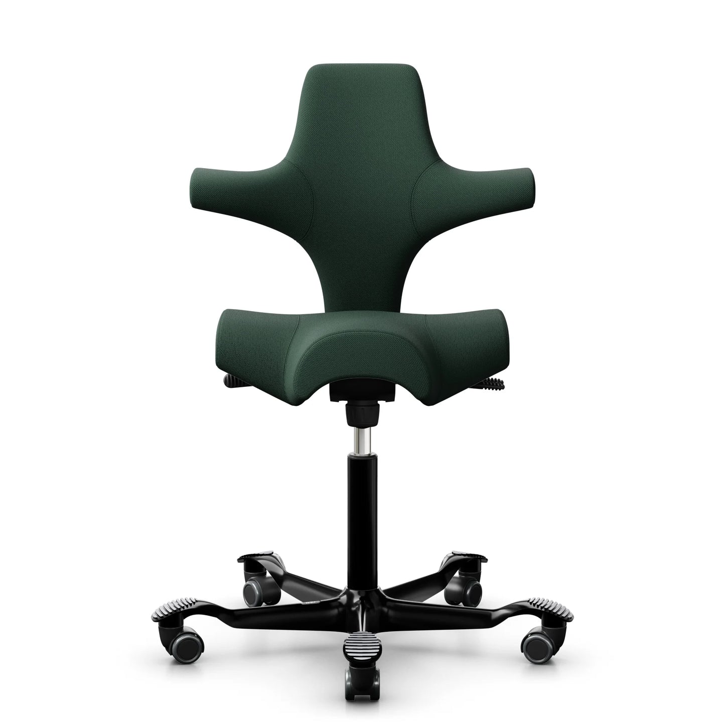 HÅG Capisco 8106 - SC68209 Dark Green / Black / 200 mm / Wheels for hard floor