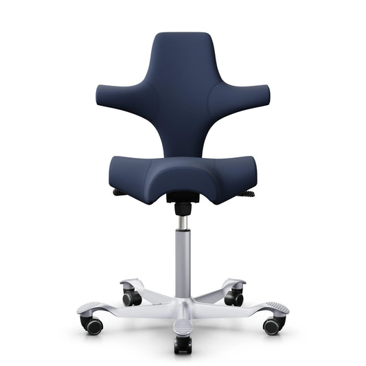 HAG Capisco 8106 - SC66071 Navy Blue / Silver / 200 mm / Universal Wheels