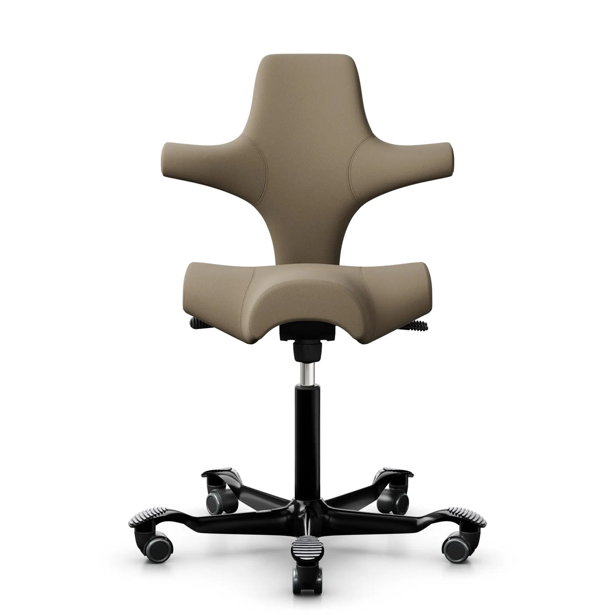 HAG Capisco 8106 - SC61184 Marrone chiaro / Nero / 200 mm / Ruote universali