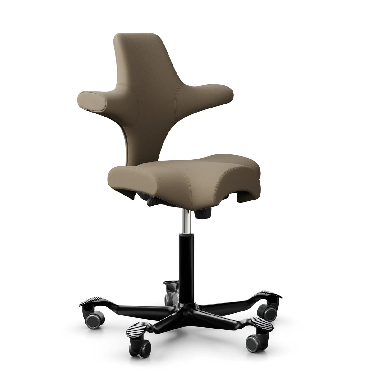 HAG Capisco 8106 - SC61184 Marrone chiaro / Nero / 200 mm / Ruote universali