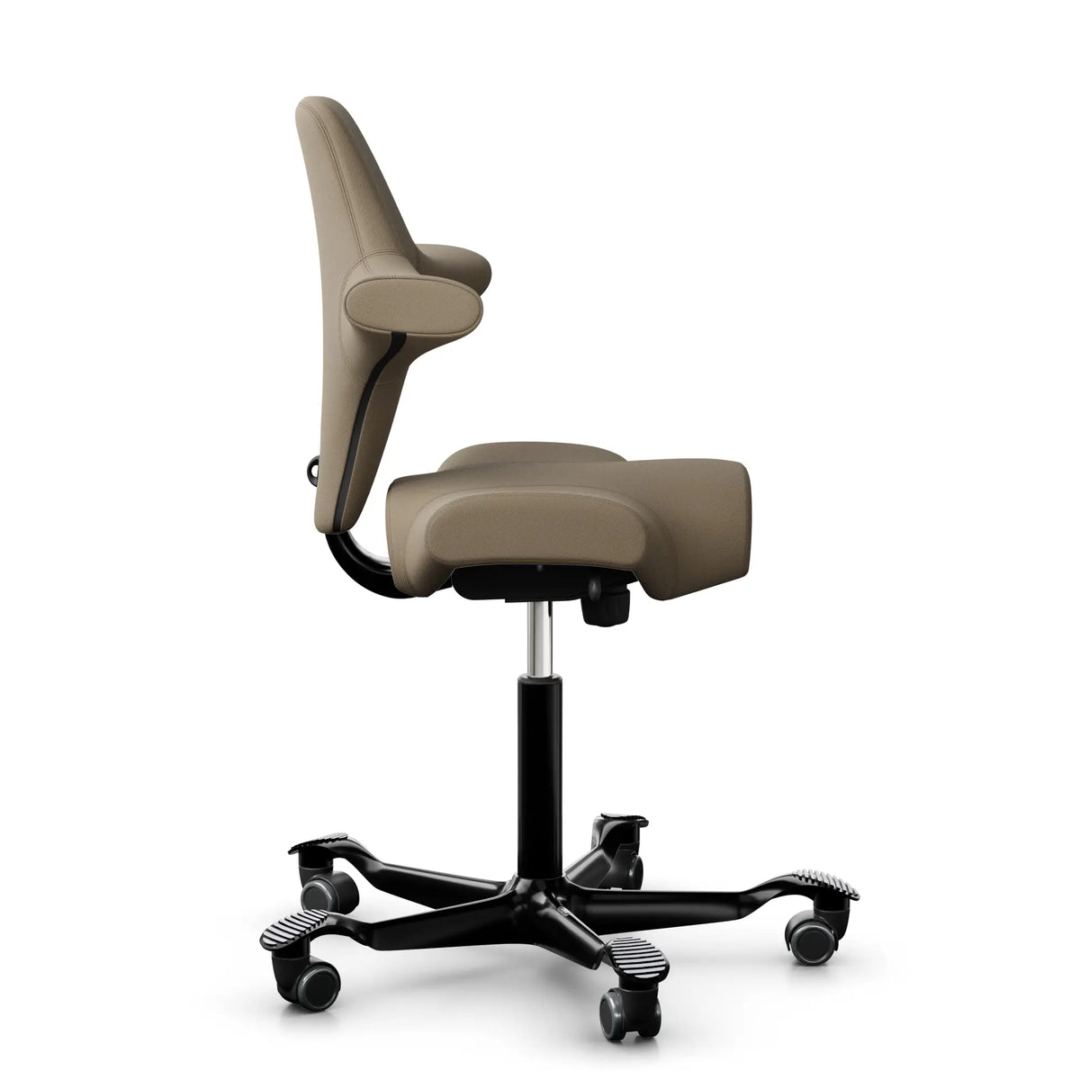 HAG Capisco 8106 - SC61184 Marrone chiaro / Nero / 200 mm / Ruote universali