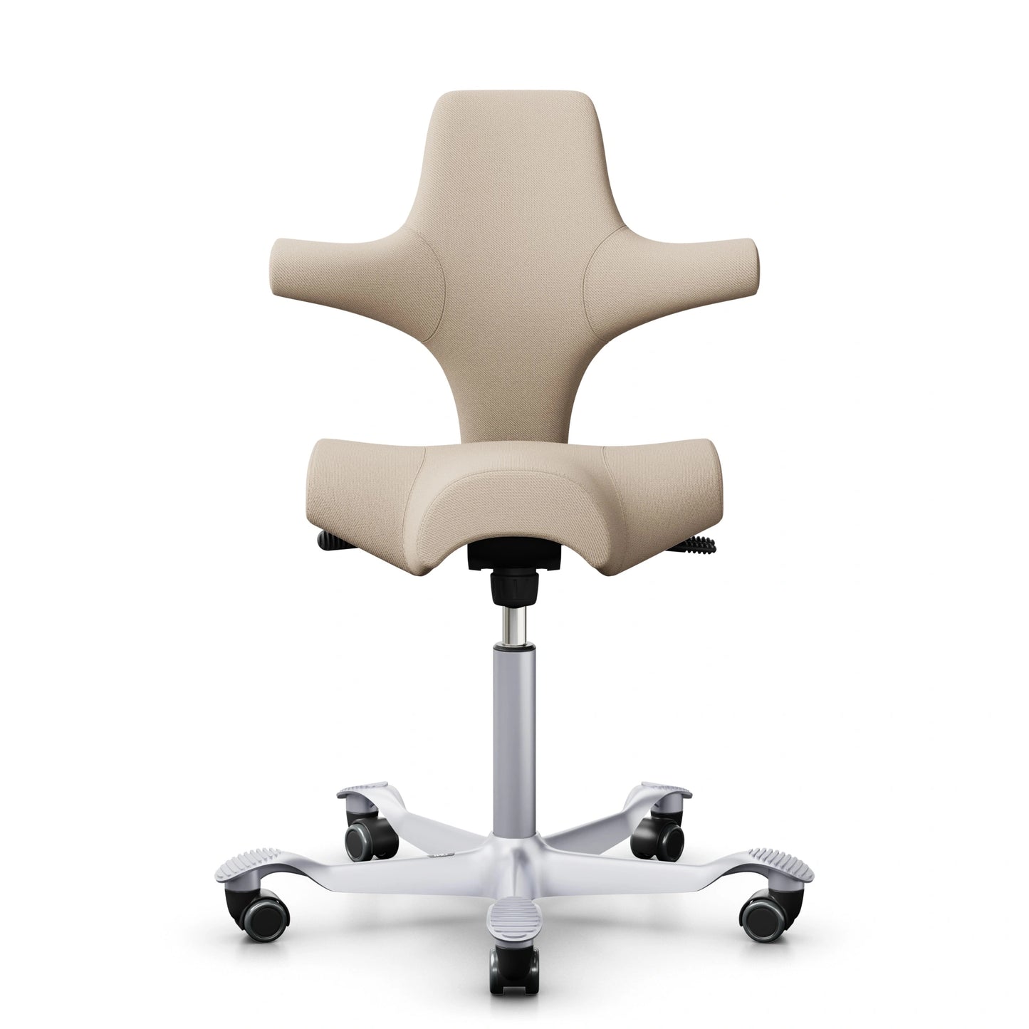 HAG Capisco 8106 - SC61188 Beige claro / Plata / 200 mm / Ruedas universales