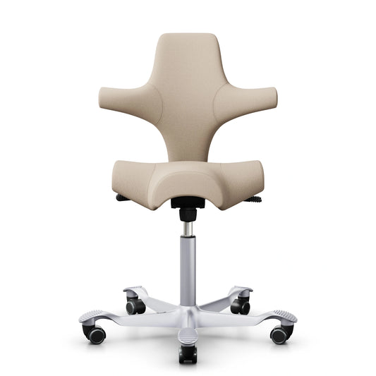 HAG Capisco 8106 - SC61188 Hellbeige / Silber / 200 mm / Universalrollen