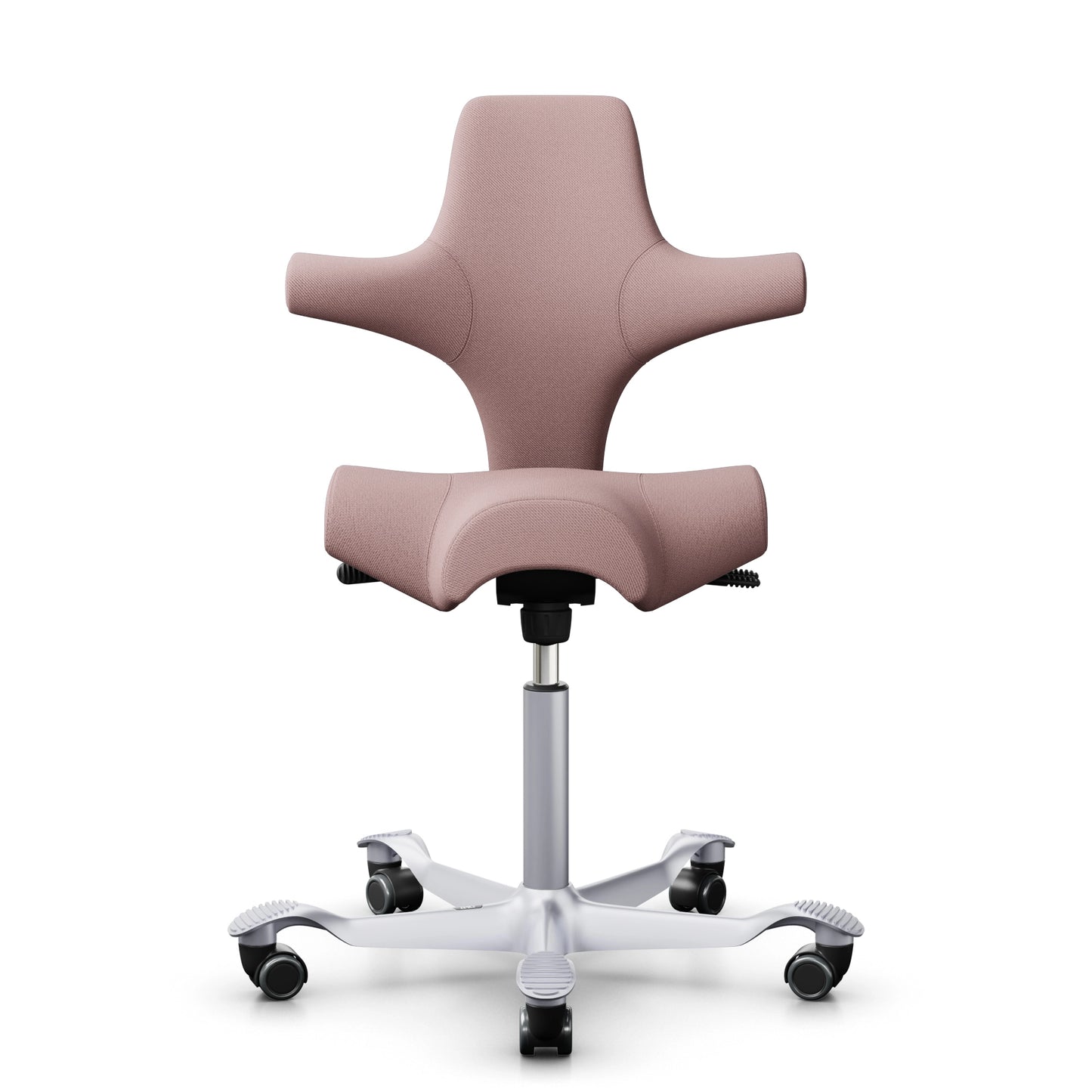 HÅG Capisco 8106 - SC65117 Blush / Argent / 200 mm / Roulettes universelles