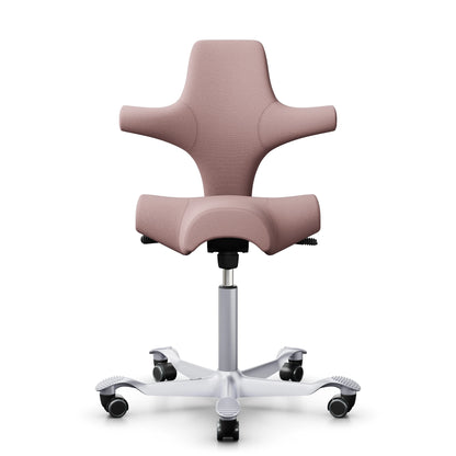 HÅG Capisco 8106 - SC65117 Blush / Argent / 200 mm / Roulettes universelles