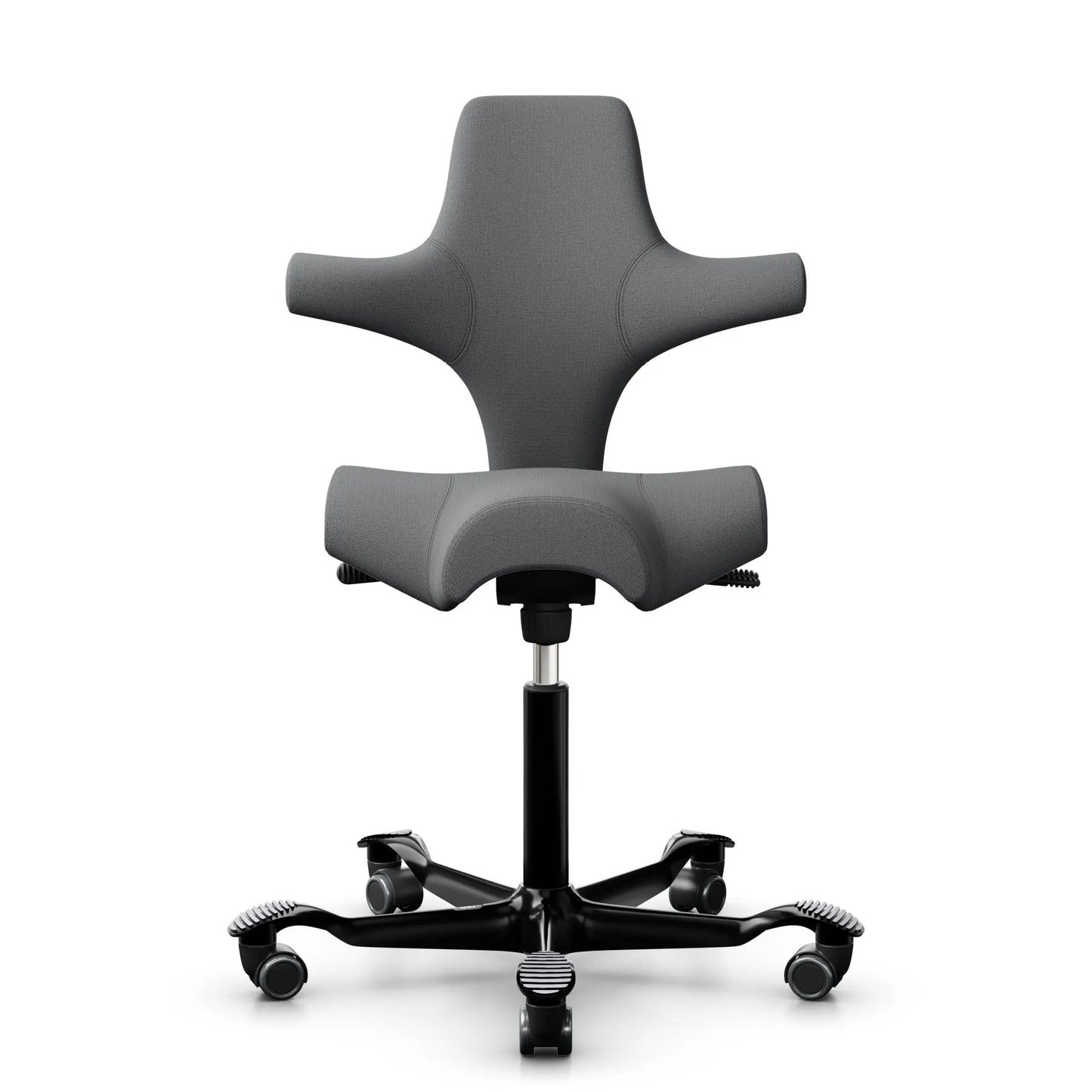 HÅG Capisco 8106 - CLP60110 Gris claro / Negro / 200 mm / Ruedas para suelos duros (Modelo de exposición)