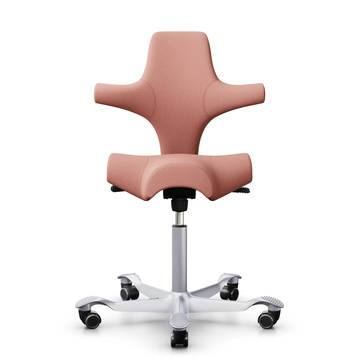 HÅG Capisco 8106 - SC64213 Light Blush / Argento / 200 mm / Ruote universali