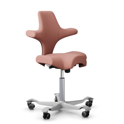 HÅG Capisco 8106 - SC64213 Light Blush / Zilver / 200 mm / Universele wielen