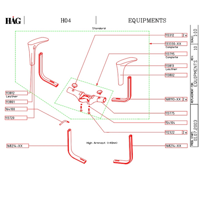 HÅG H04 Spare Parts