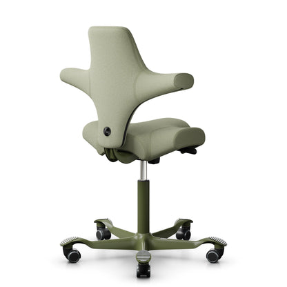 HÅG Capisco 8106 - CPT5101 Green-Grey / Moss Grey / 200 mm / Wheels for hard floor
