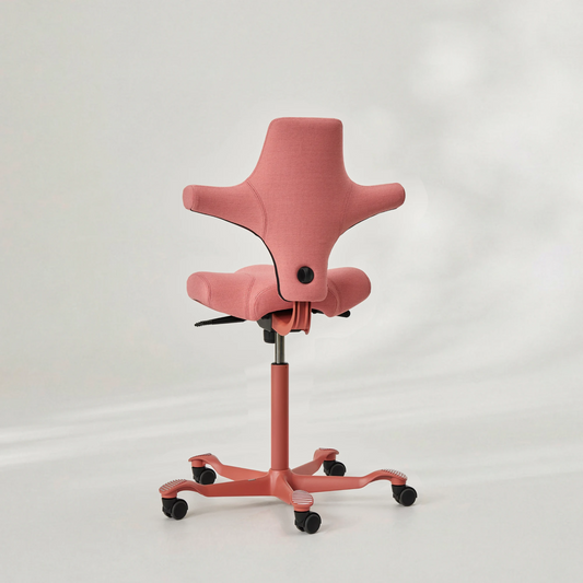 HÅG Capisco 8106 - Special Edition - Steelcut Quartet STQ534 Pink / Blush Rose