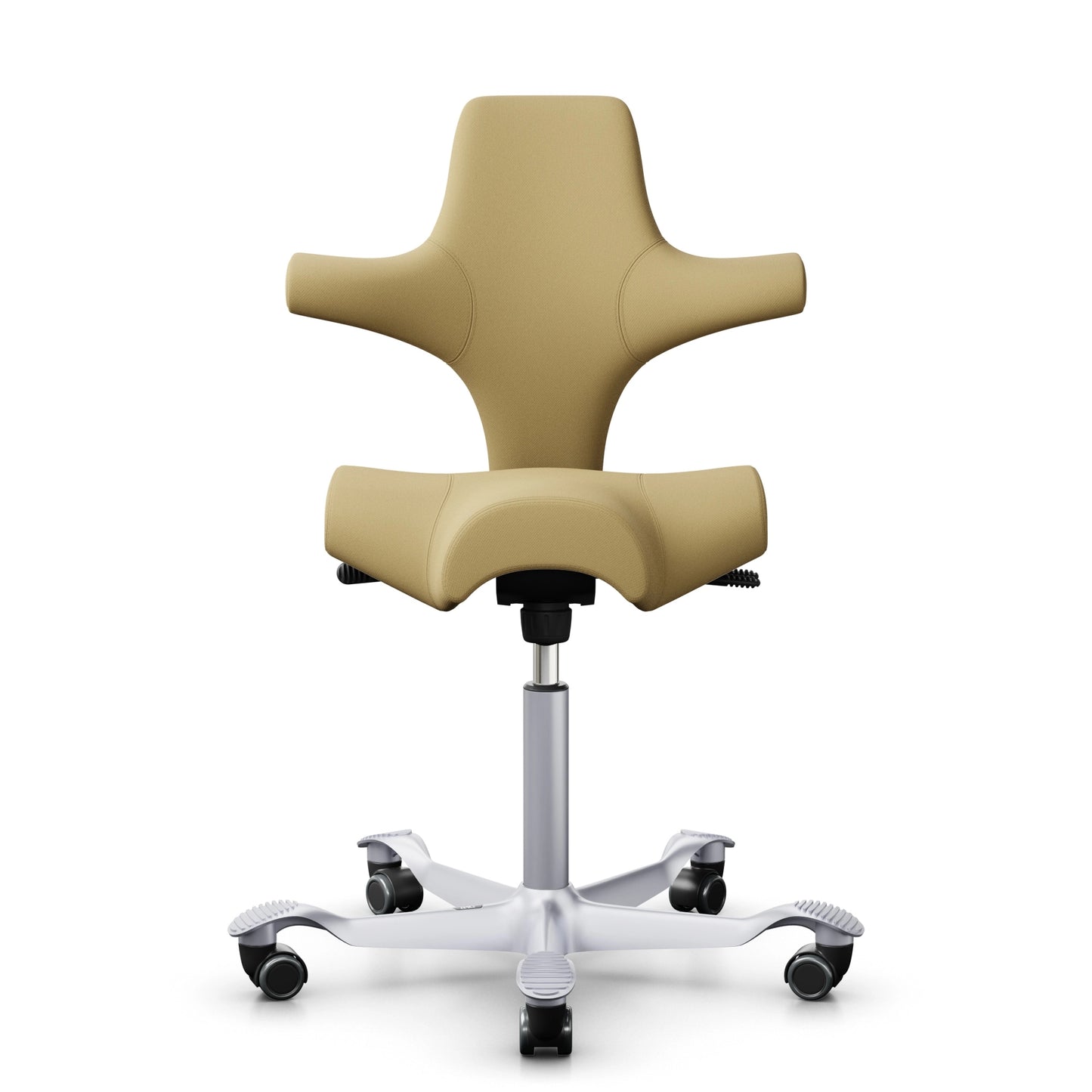 HÅG Capisco 8106 - SC62097 Light Ochre / Silver / 200 mm / Universal Wheels