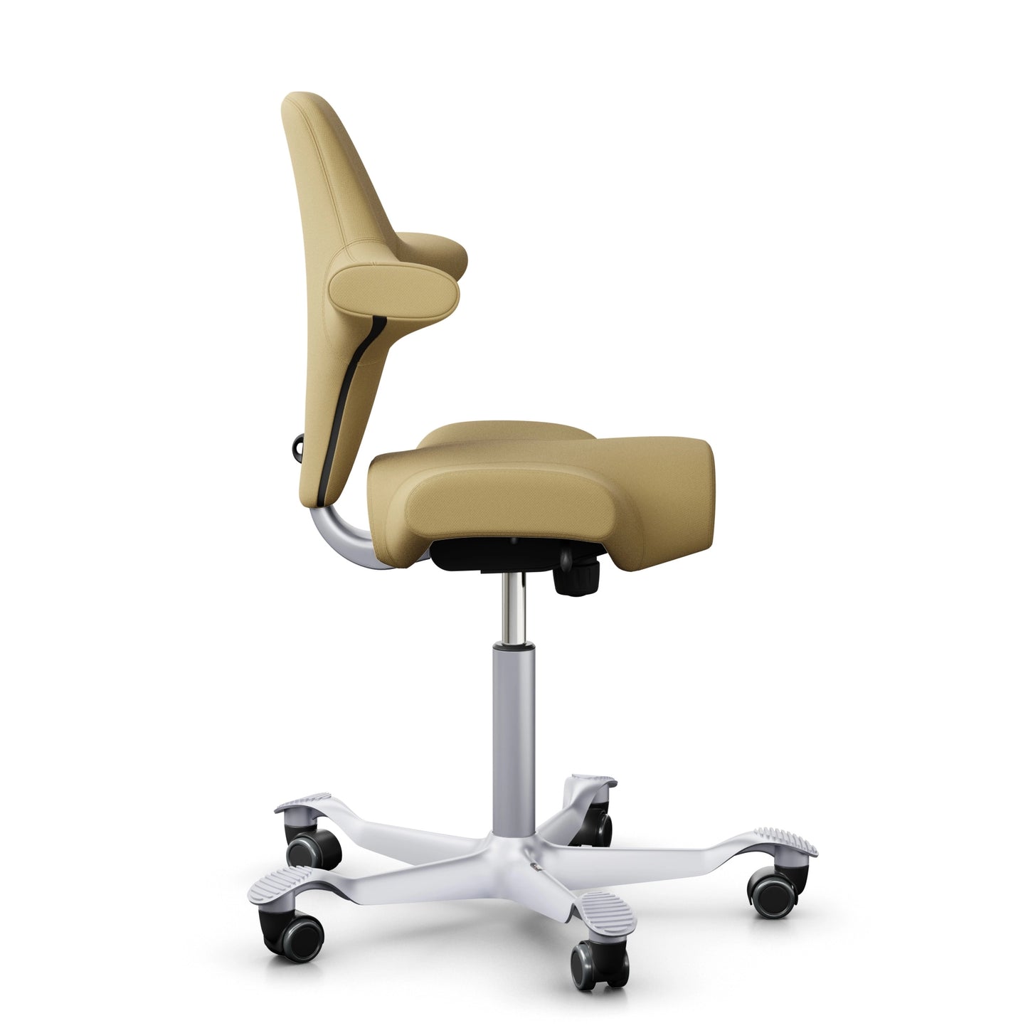HÅG Capisco 8106 - SC62097 Light Ochre / Silver / 200 mm / Universal Wheels