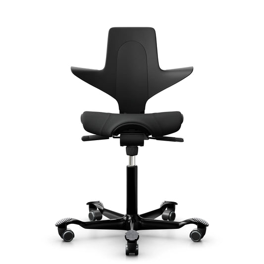 HÅG Capisco Puls 8020 - SC60999 Black / Black / 200 mm / Wheels for hard floor