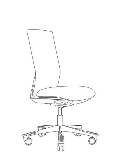 Line drawing of the HÅG Futu 1200-S