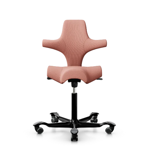 HÅG Capisco 8106 - SC64213 Light-blush / Black / 150 mm / Wheels for hard floors (Showroom model)