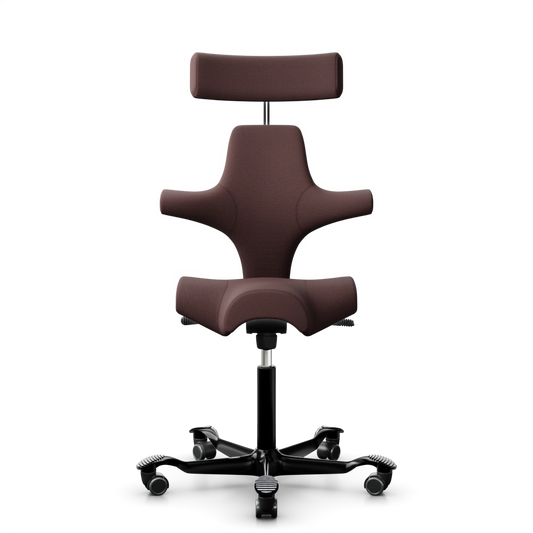 HÅG Capisco 8107 - SC61186 Chestnut / Black / 265 mm / Wheels for hard floor (Showroom model)