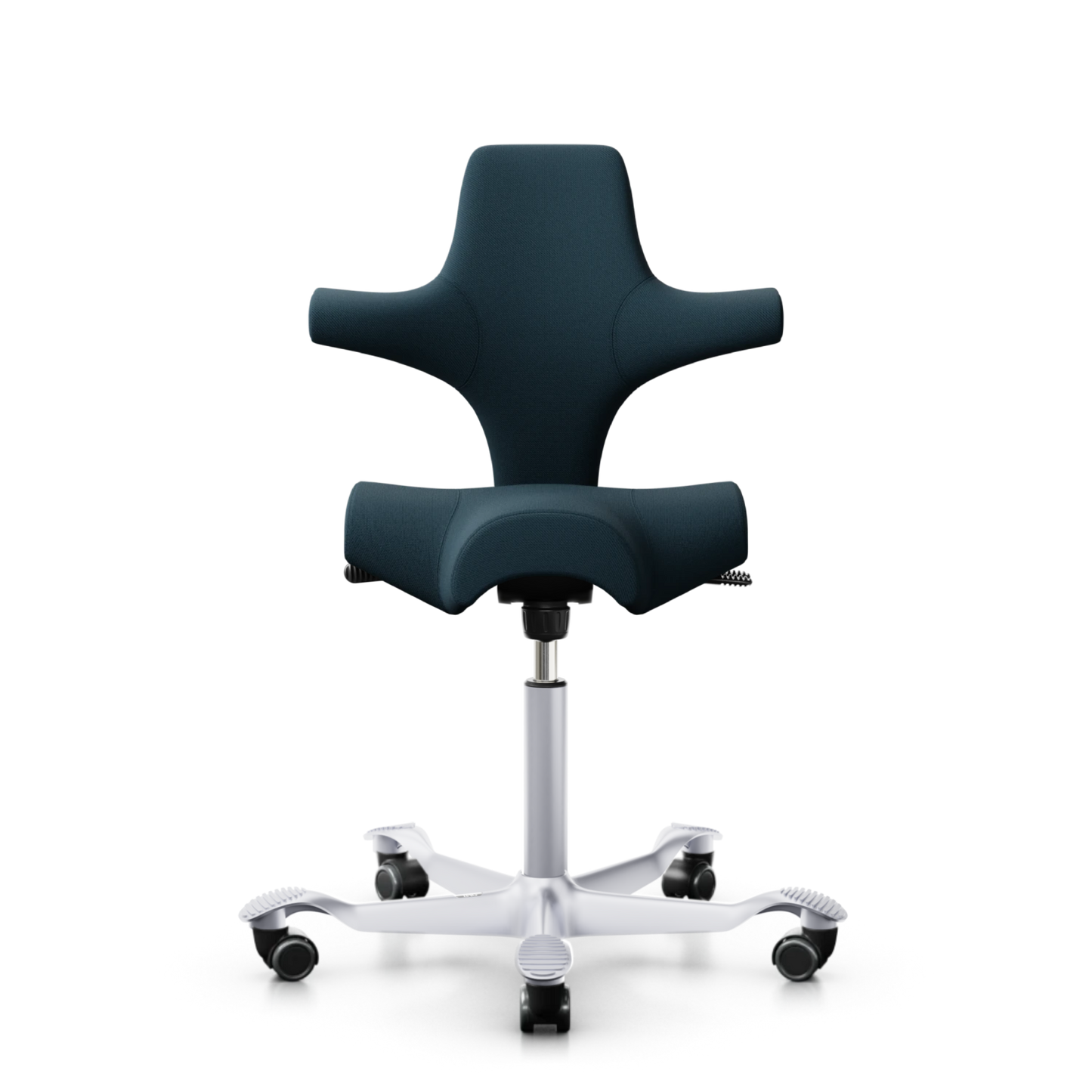 HÅG Capisco 8106 - SC66194 Blau / Silber / 265 mm / Ruedas para suelos duros (Modelo de Exposición)