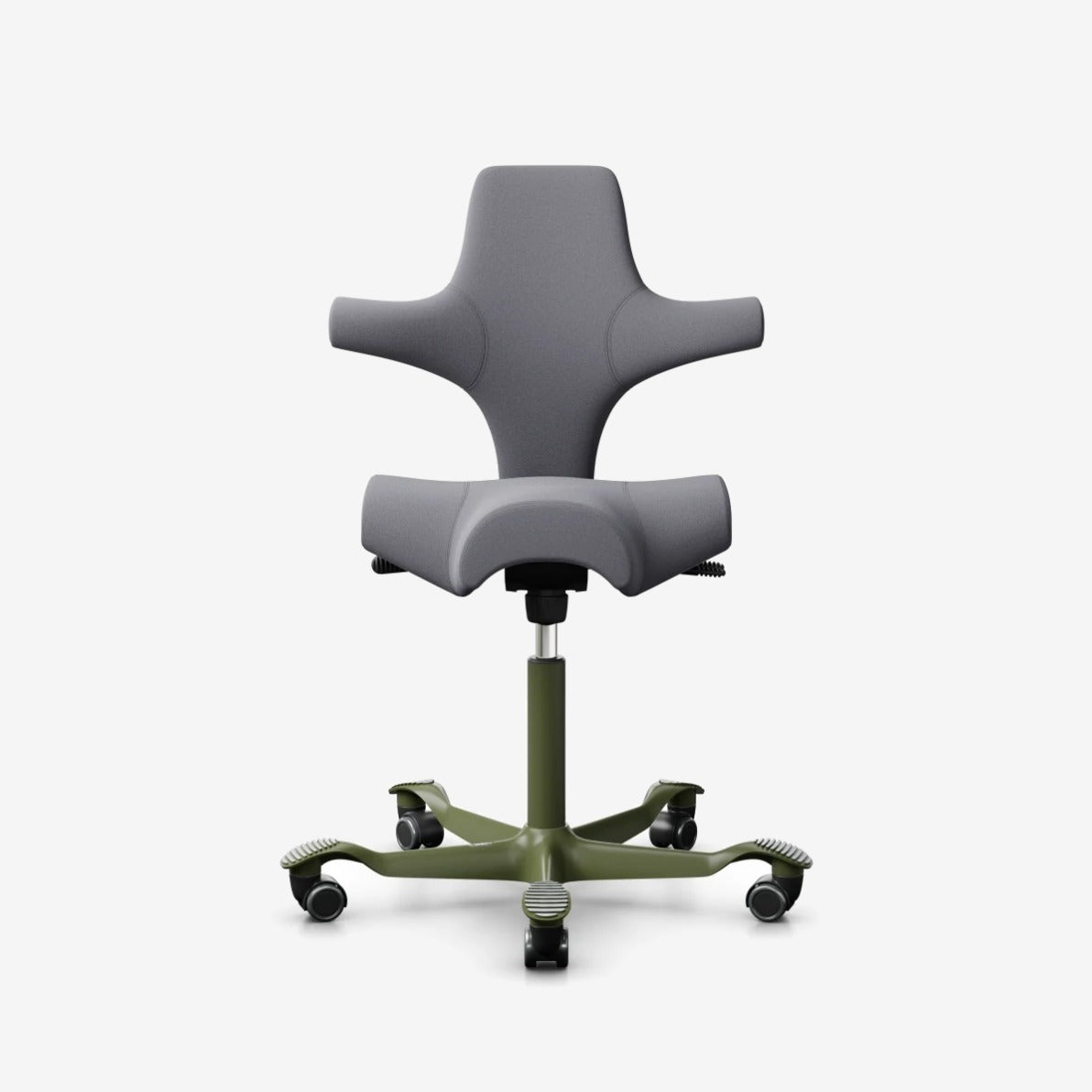 HÅG Capisco 8106, Xtreme Dunkelgrau (EXR081), Gestell Moss Grey