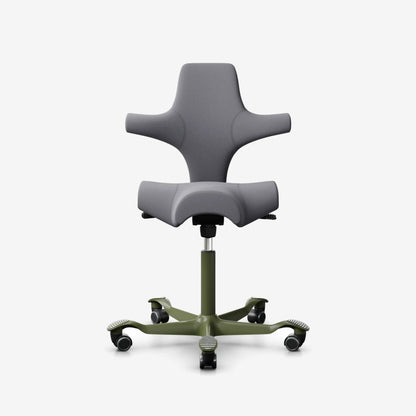 HÅG Capisco 8106, Xtreme Dunkelgrau (EXR081), Gestell Moss Grey