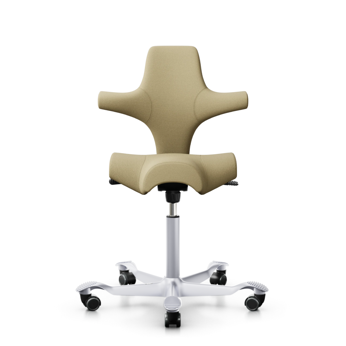 HÅG Capisco 8106 - SC62097 Light Ochre / Silver / 200 mm / Wheels for Hard Floors (Showroom Model)