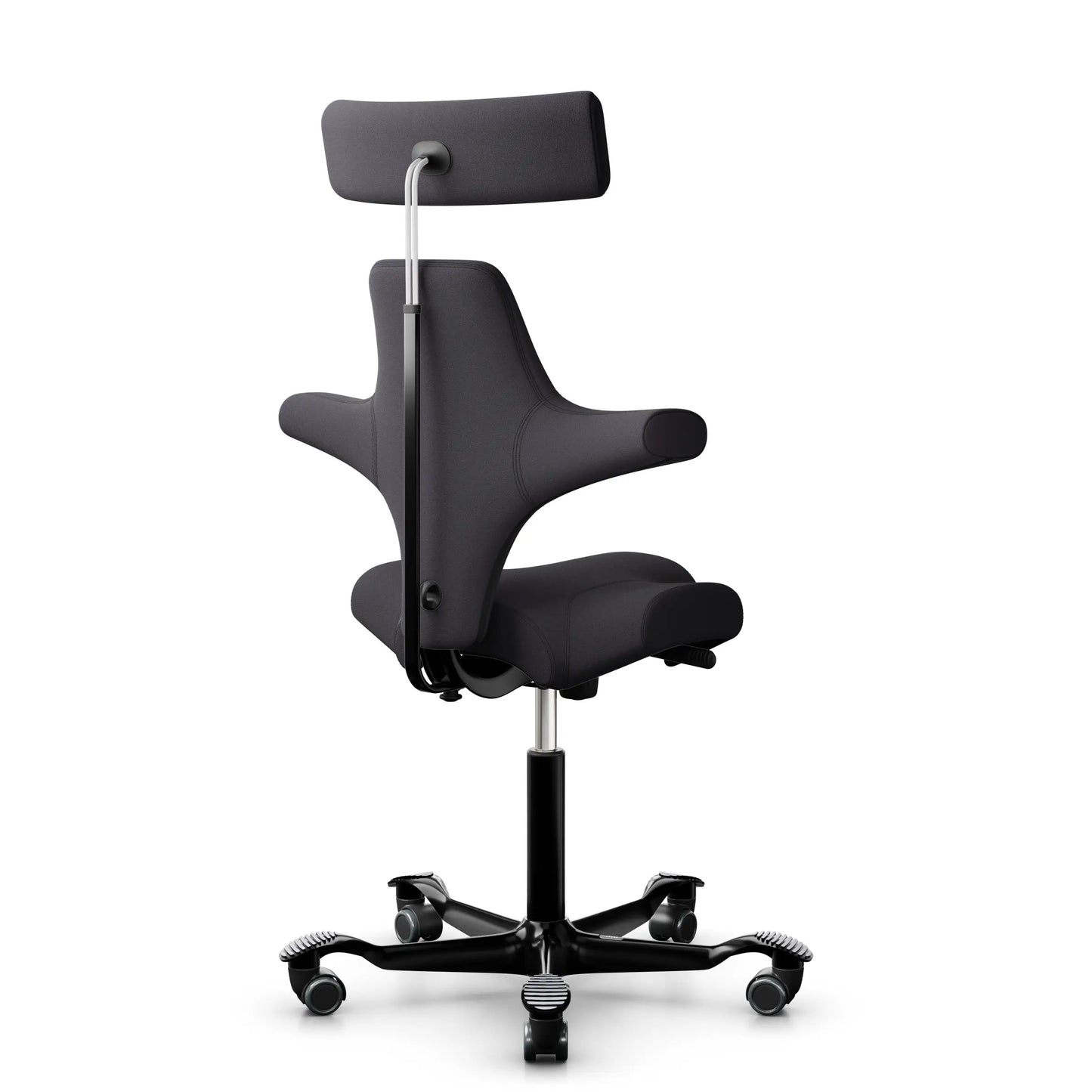 HÅG Capisco 8107 - Charcoal (EXR145) / Black / 200 mm / Wheels for hard floors (Showroom model)