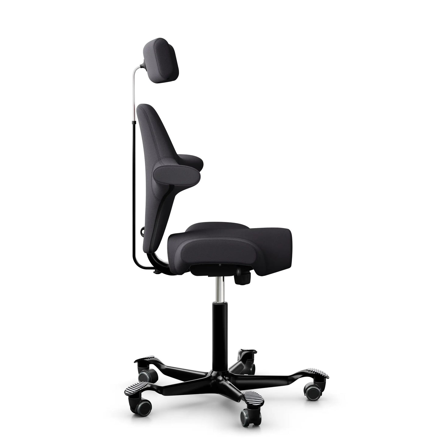HÅG Capisco 8107 - Charcoal (EXR145) / Black / 200 mm / Wheels for hard floors (Showroom model)