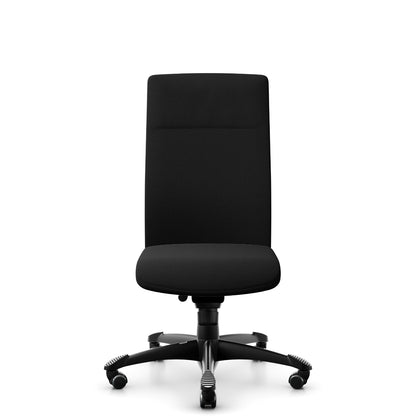 HÅG Tribute 9073 meeting chair in black, front view