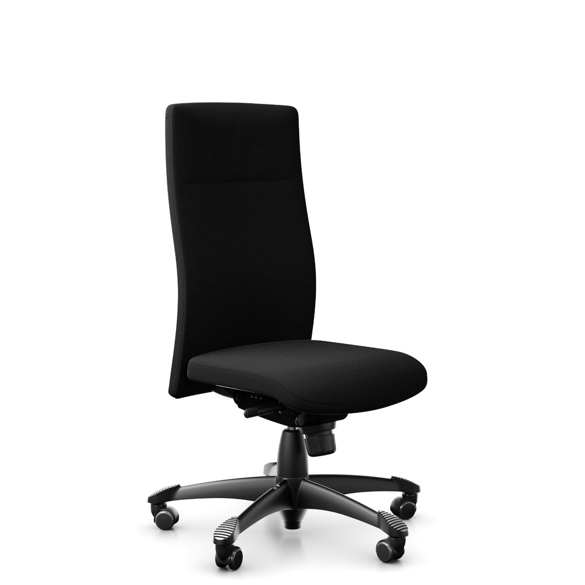 HÅG Tribute 9073 in black, three-quarter view