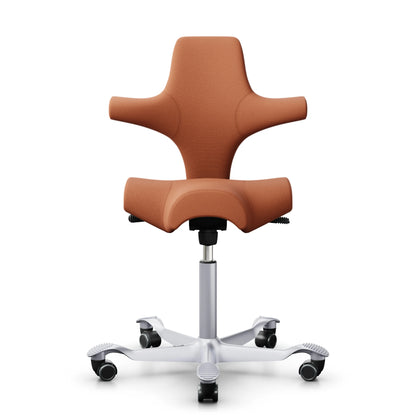 HAG Capisco 8106 - SC63102 Terracota / Silber / 200 mm / Rollen für Hartböden