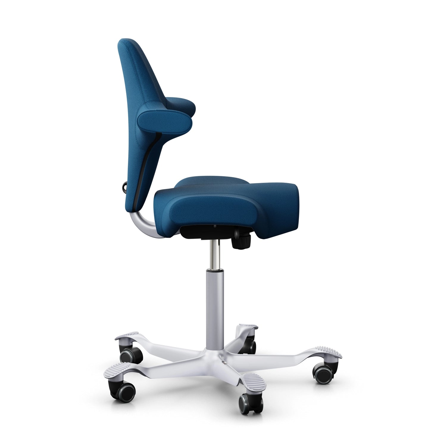 HÅG Capisco 8106 - SC66071 Navy Blue / Silver / 200 mm / Wheels for hard floor