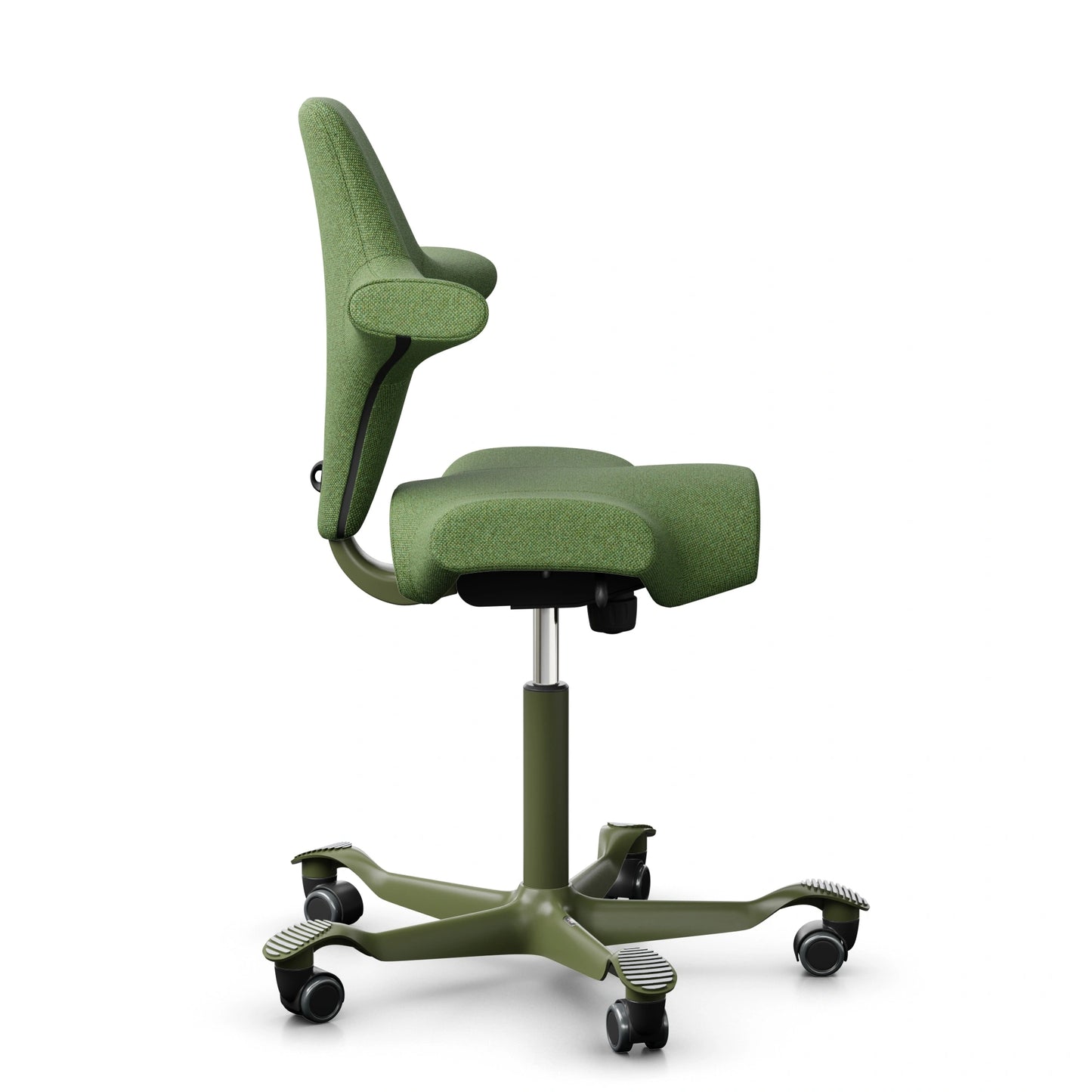 HAG Capisco 8106 – MLF018 Grün / Moss Grey / 200 mm / Universalrollen