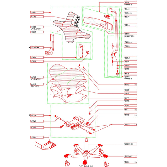 HÅG Capisco 8107 Spare Parts