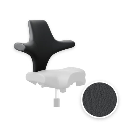 HÅG Capisco backrest cover in Paloma Soft leather Grey ATG55206