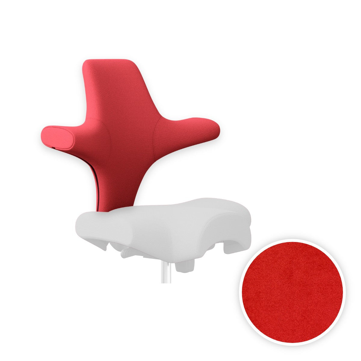 HÅG Capisco backrest cover in Comfort+ Red CMF64003