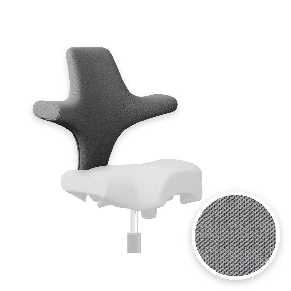 HÅG Capisco backrest cover in Capture Light grey CPT4102