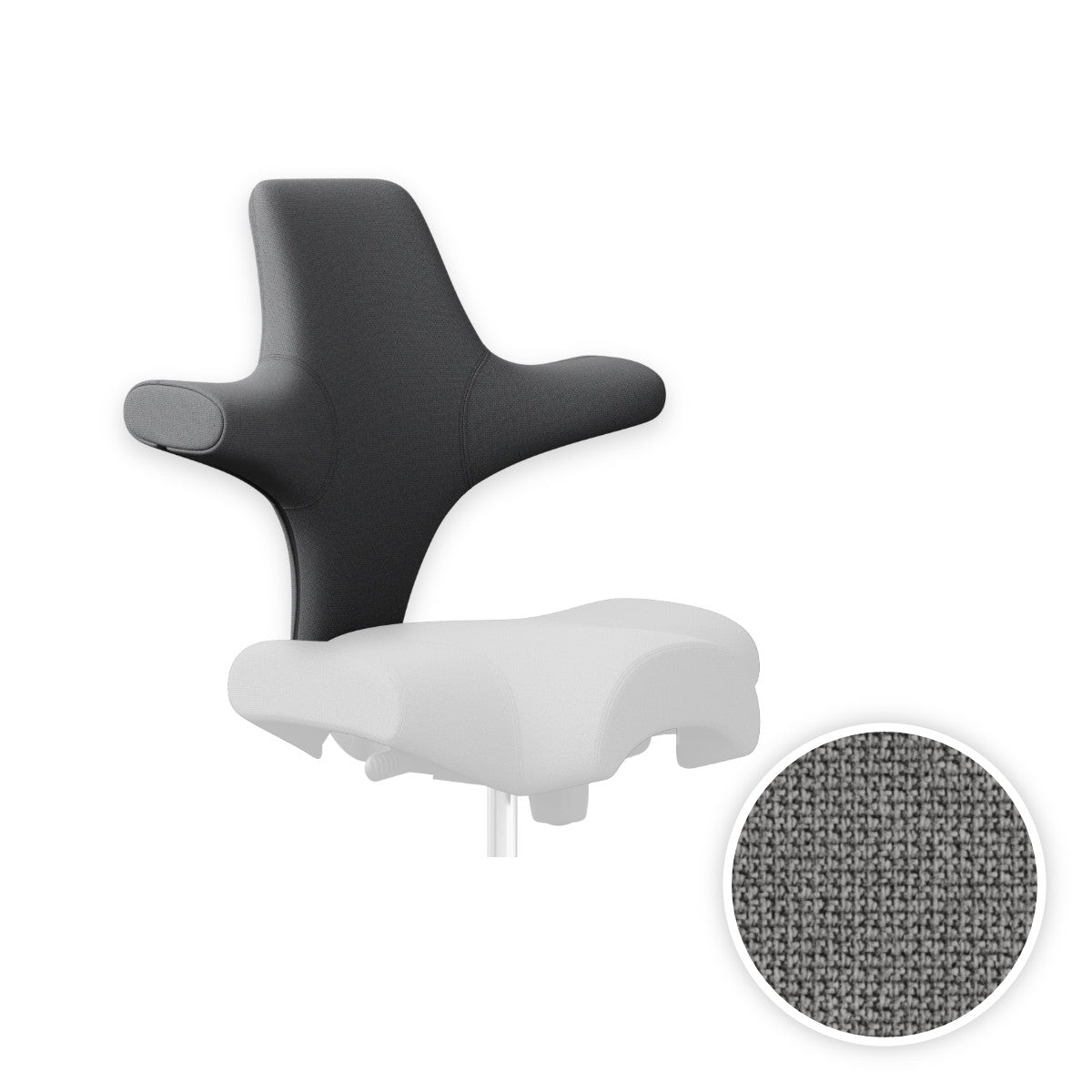 HÅG Capisco backrest cover in Cura Light grey CU60110