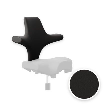 HÅG Capisco backrest cover in Elmosoft leather Black EL99999
