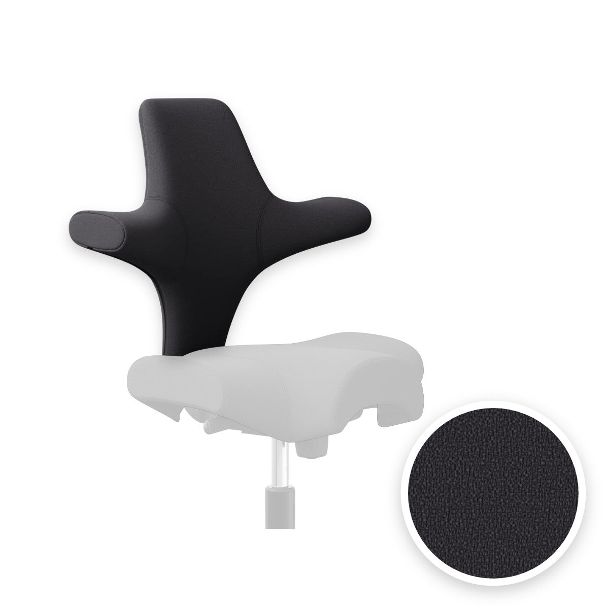 HÅG Capisco backrest cover in Xtreme Charcoal EXR145